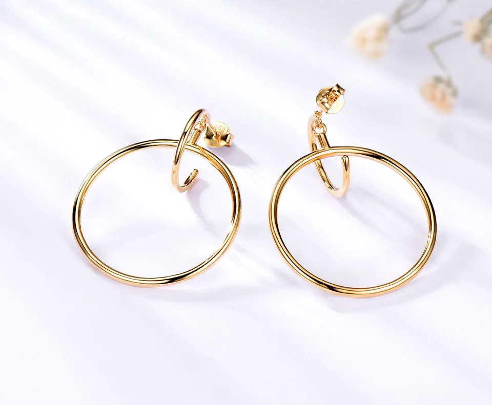 925 sterling silver yellow gold earrings for women (5)