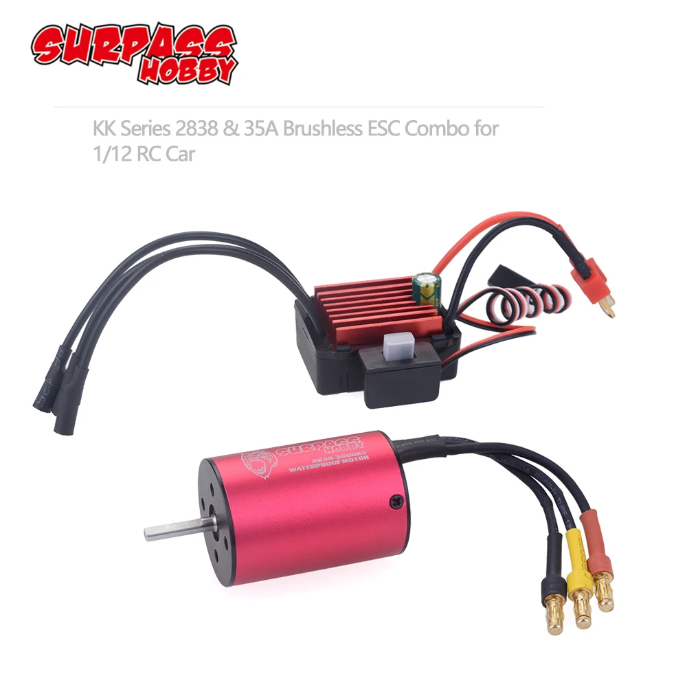 Двигатель бесщеточный SURPASS HOBBY KK Combo 2838 3200KV 3600KV 3700KV 4400KV w/ 35A ESC для
