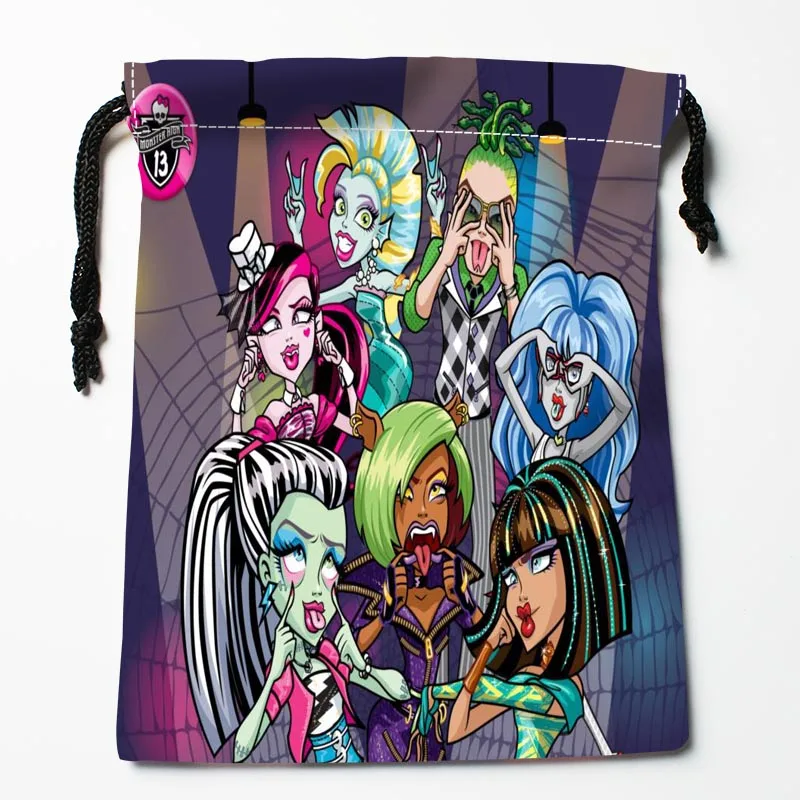 Лучшие сумки на шнурке Monster High для хранения заказ с принтом компрессионные размер