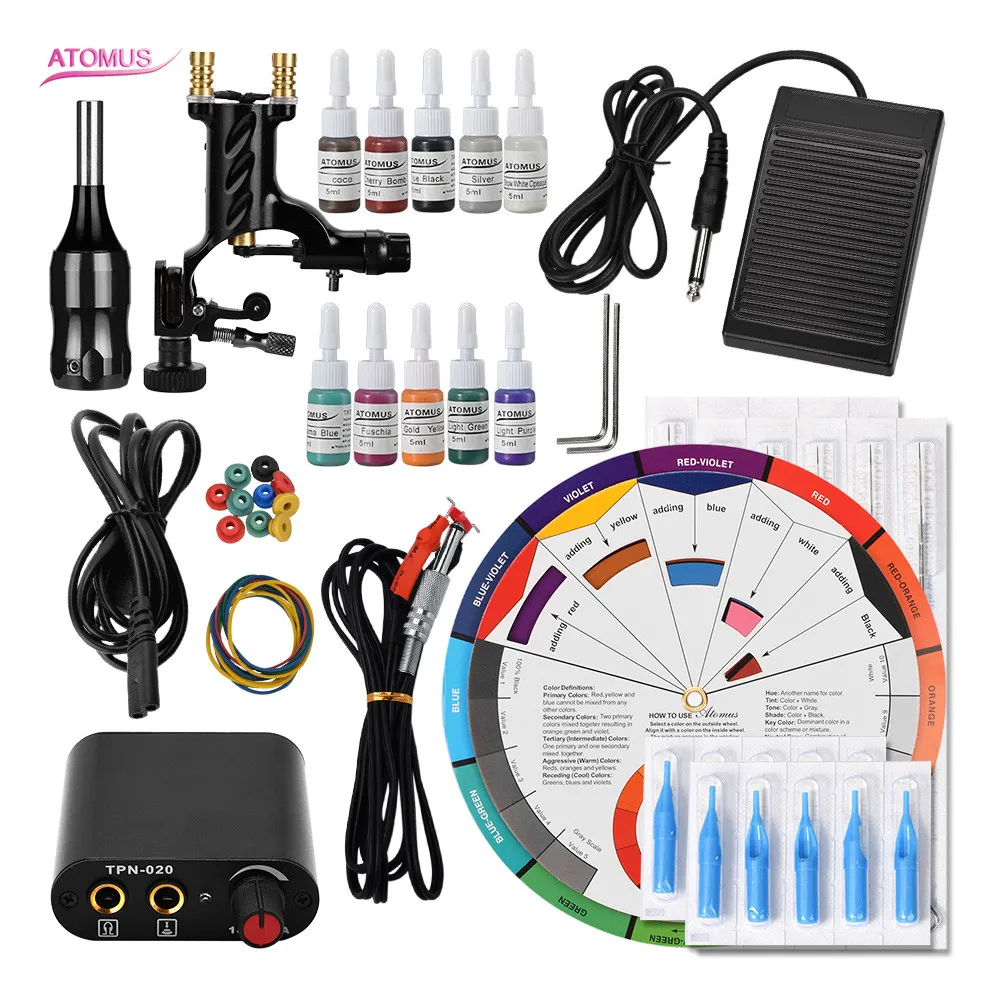 

Tattoo Machine Rotary Maquina Tatuagem Pen Professional For Beginners Profesional Beginner Tattoo Kits Professional Machines Set