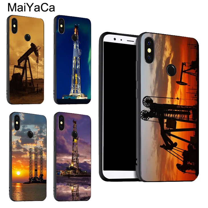 

MaiYaCa Drilling Oilfield At Sunset Case For Redmi 4X S2 6 6A 6Pro Note 7 5 5A For Xiaomi Mi K20 9 8 6 A2 Mix2 Max3 TPU Cover