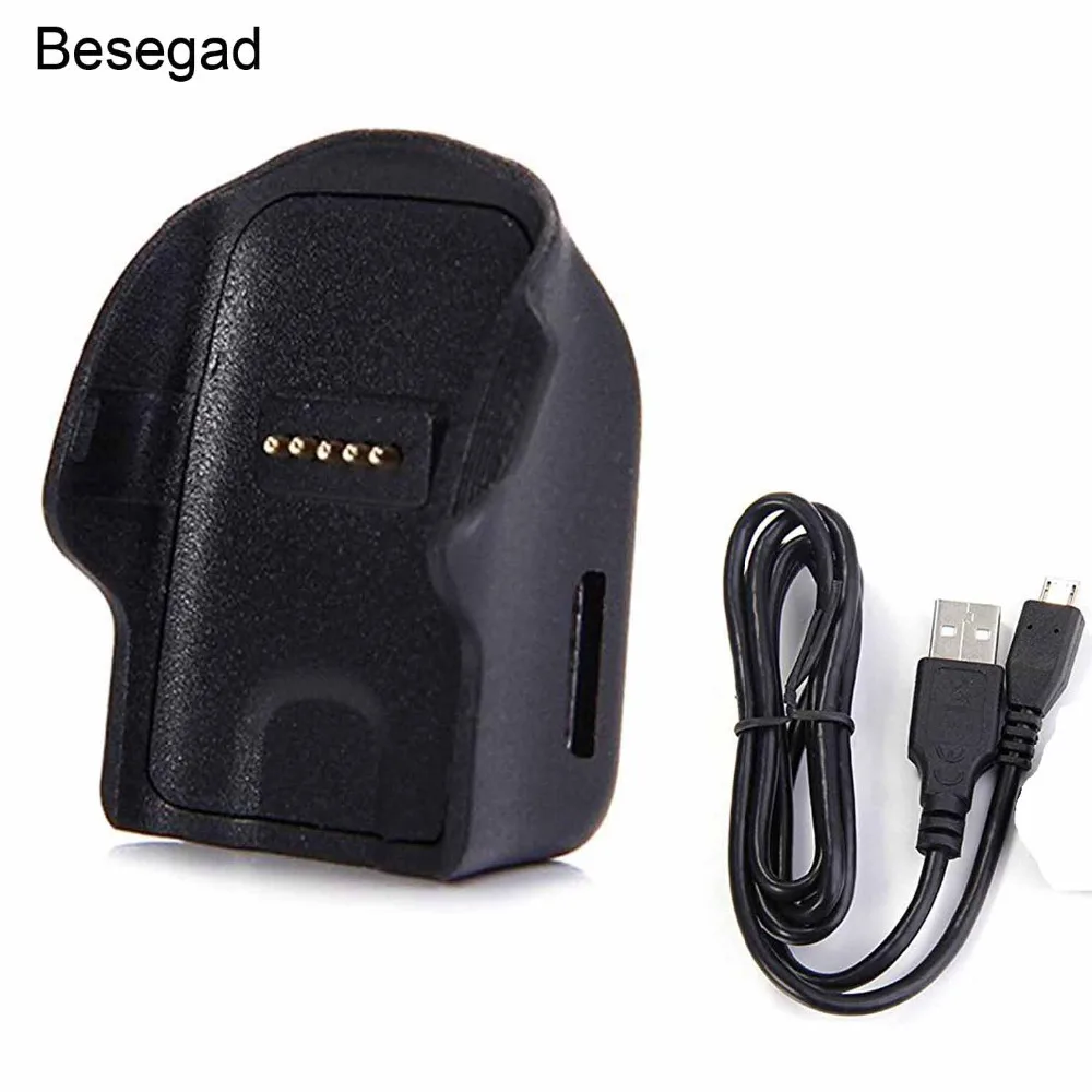 

Besegad Micro USB Charging Dock Smartwatch Charger Cradle with Charging Cable For Samsung Galaxy Gear Fit R350 R 350 Smart Watch