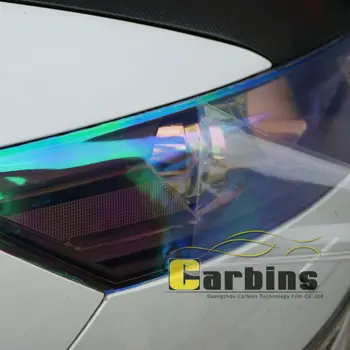

Carbins Chameleon Headlight Tint Film Fog/Tail Light Cover Sticker Vinyl Sheet Neon Color Car Foil 30*100cm
