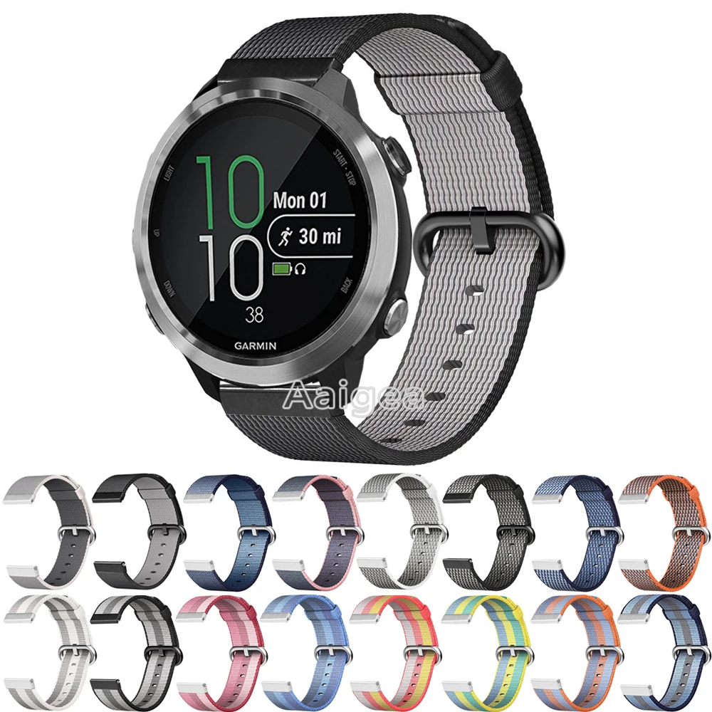 Aliexpress.com : Buy Colorful Woven Nylon Band Sport Loop Strap for Garmin Forerunner 645 Smart