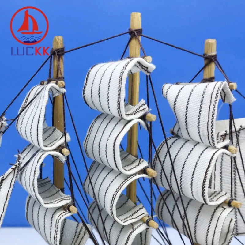 Винтажные морские деревянные модельные корабли LUCKK 16 см украшения для интерьера