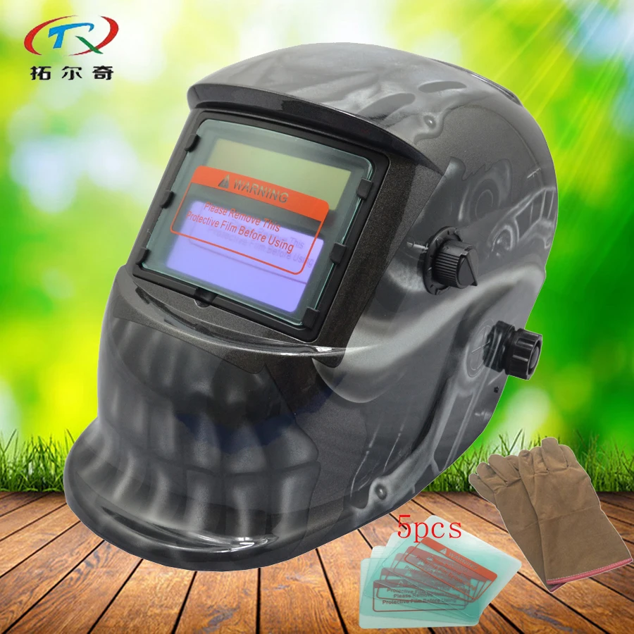 92.5*42.5MM Welding Helmet solar and replaced battery full face welding