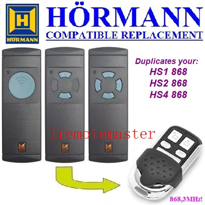 Пульт дистанционного управления для гаражных дверей Hormann HS1 HS2 HS4 868 МГц |