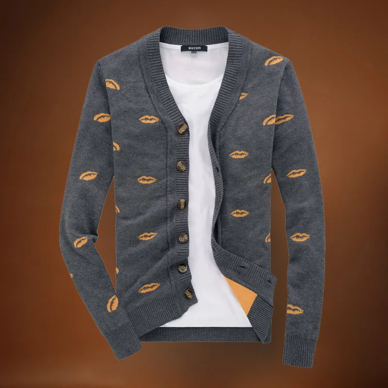 

New Arrival The Young Men's Slim Male Korean Autumn Spring Style Casual Super Large Long Sleeved Cardigan Sweater Size M-3XL 4XL