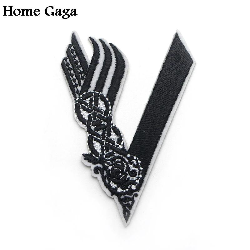 D0345 Homegaga Viking вышитые Мультяшные нашивки железные Популярные для шляпки Сумка Обувь Аппликация Аксессуары для DIY Patchworks