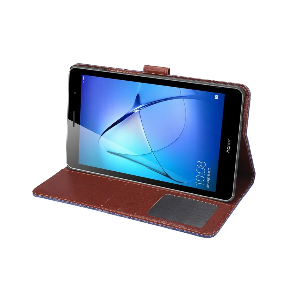 Умный чехол подставка из искусственной кожи для Huawei MediaPad T3 8 0 дюйма искусственная