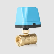 220 В Электрический шаровой клапан латунный моторизованный двухсторонний прочный водонепроницаемый переключатель типа обратный клапан шаровой клапан три пути LB88