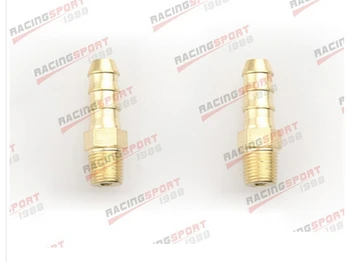 

2PCS 8mm Male Brass Hose Barbs Barb To 3/8" NPT Pipe Male Thread