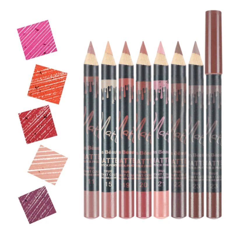 3pcs/lot Brand Matte Lip Liner Pencil Waterproof Lipliner Contour
