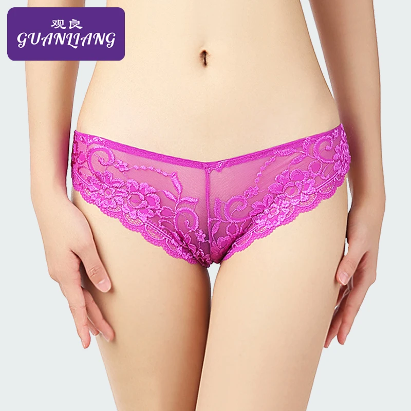 

XXXL Plus Size Sexy Ultra-thin Lace Thong Briefs Female Hollow Out Transparent Lingerie Panties For Erotic G-String Women Briefs