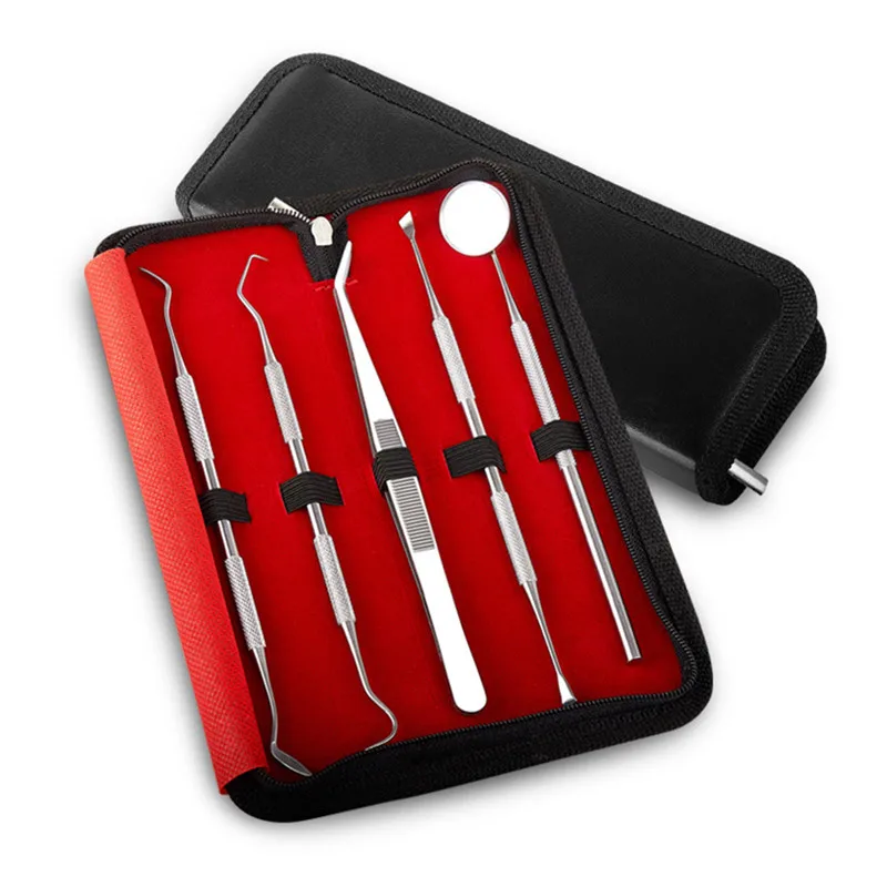 1 Set Dental Mirror Stainless Steel Dental Tool Set Mouth Mirror Dental