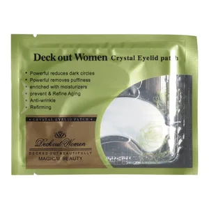 2 шт., корейская косметика, красота, кристалл, коллаген, маска для глаз, удаляет черные Антивозрастные темные круги, прыщи, патчи для ухода за кожей глаз - изображение