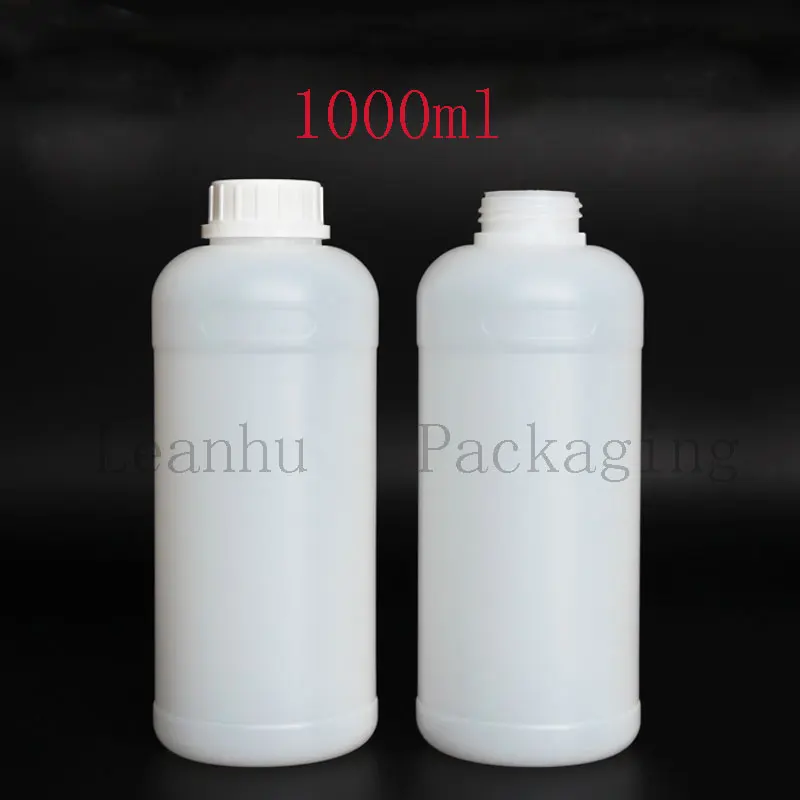 

1000ml Food-Grade Plastic Powder Container Chemical Reagent HDPE Bottle 1L Liquid Containers, Tablet Pot,Lotion Jars