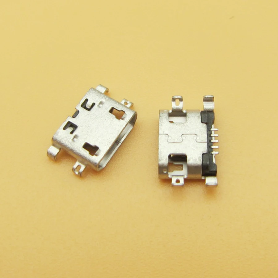

200pcs/lot Mini micro usb connector charging port jack socket plug 5pin female for THL W200 W200s W100 W100S T100 T100S