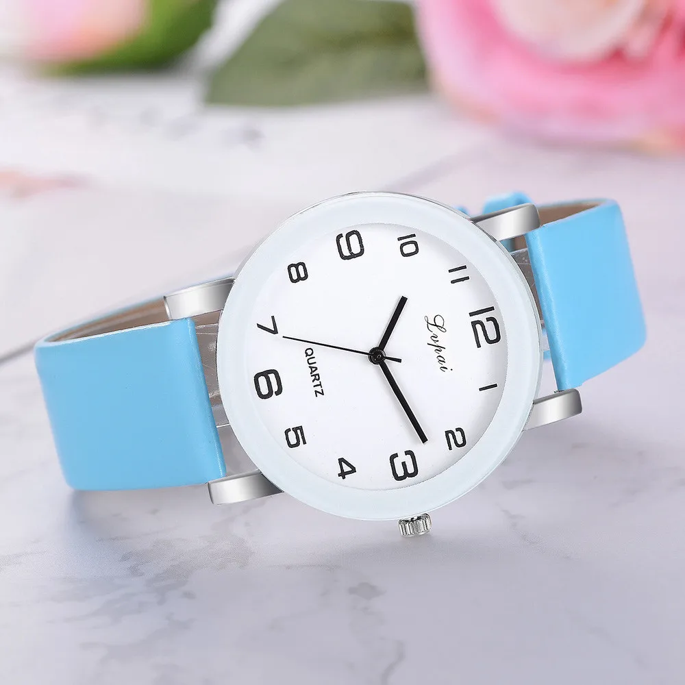 LVPAI женские часы модные простые белые кварцевые наручные часы спортивные с кожаным ремешком повседневные женские часы женские Reloj Mujer Ff