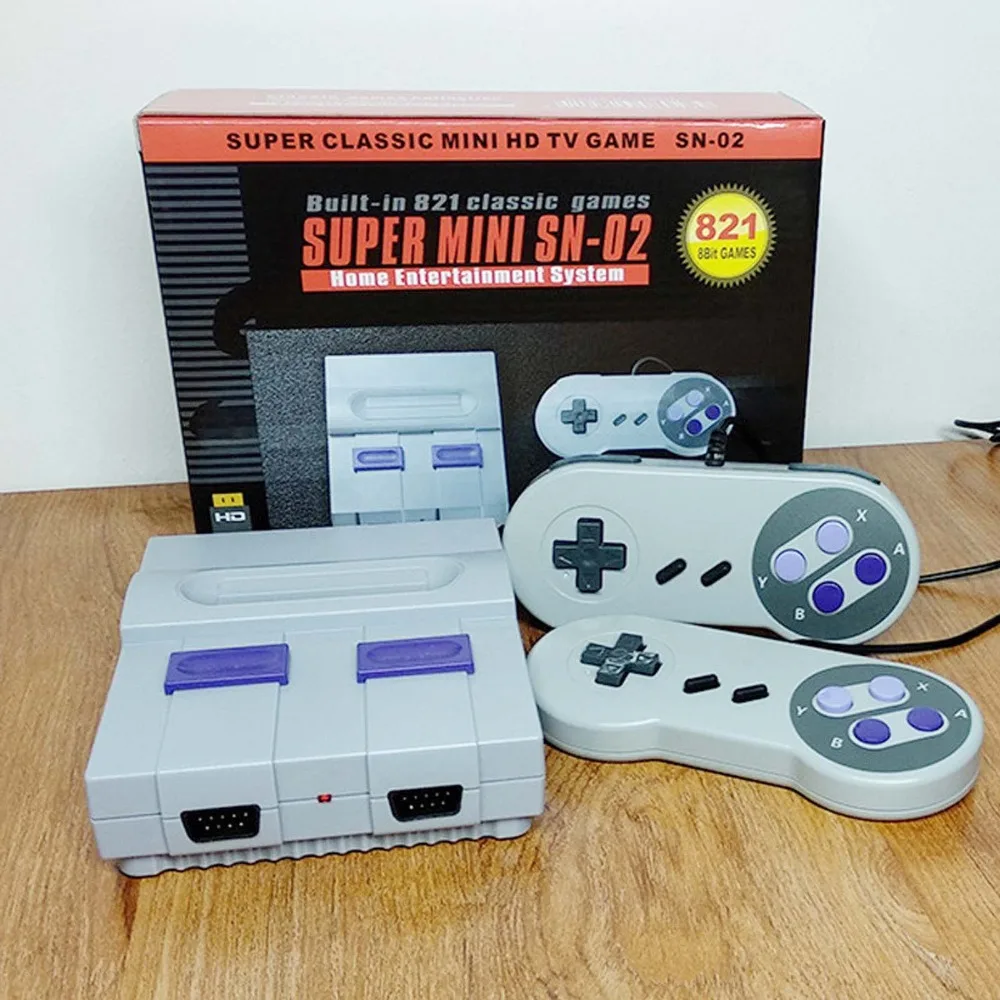  Mini HD HDMI Retro TV Video Handheld Family 8 Bit Game Console Players Built-in 821 Games with Dual