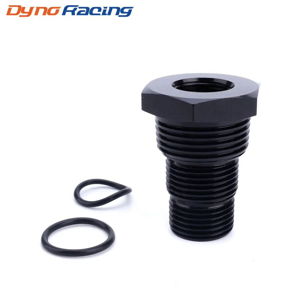 Universal Black Car Automotive Threaded Oil Filter Adapter 5 8 24 to 3 