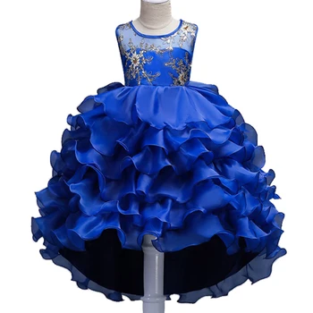 

Rose Bow Flower Girls Dress Girls Party dress for Summer 3D Princess Girls clothing Free shipping