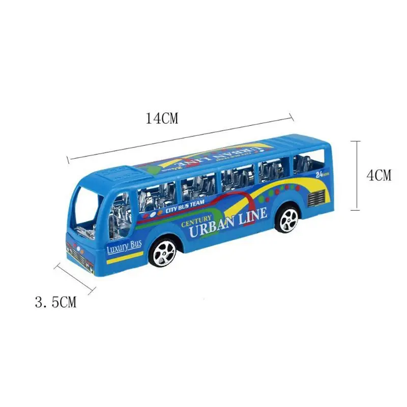 

5.5" City Bus Inertial Cars Kids Toys Car Model Vehicles Baby Toy Layout Landscape Gift 95AE
