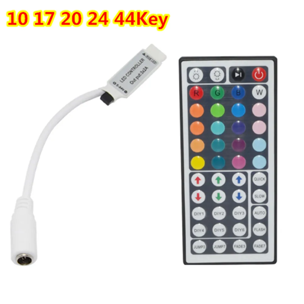 Rgb контроллер 10 клавиш Wi Fi пульт дистанционного управления 17 20 RF 24 44 клавиши ИК RGB
