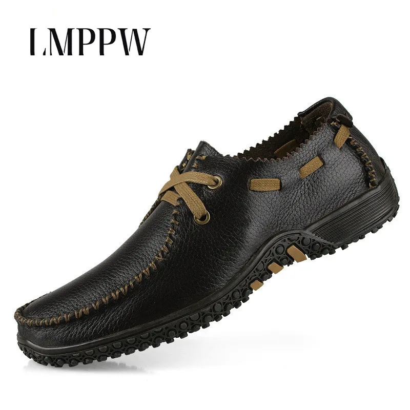 

Big Size 38-47 Genuine Leather Men Shoes Fashion Soft Leather Business Casual Brogue Shoes Comfortable Luxury Men Flats Shoes 8