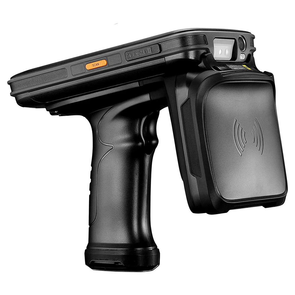 Coletor de Dados Scanner com Rfid Leitor de Aperto de Pistola Alta Qualidade Terminal Portátil Móvel 4g Android 6.0 1d – 2d Barcode Uhf Pda