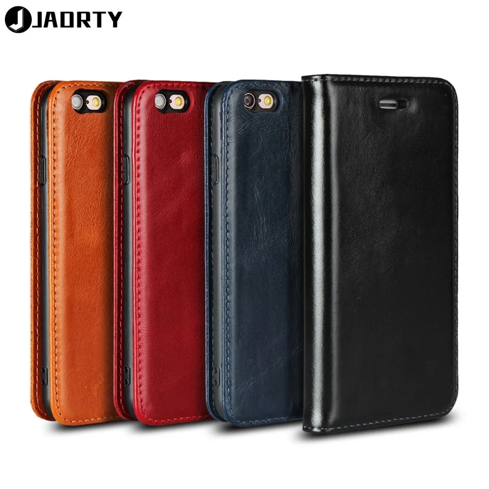  Luxury Genuine leather Wallet Case For Apple iPhone 6 6s Plus Case Cover Single Card Slot shockproo