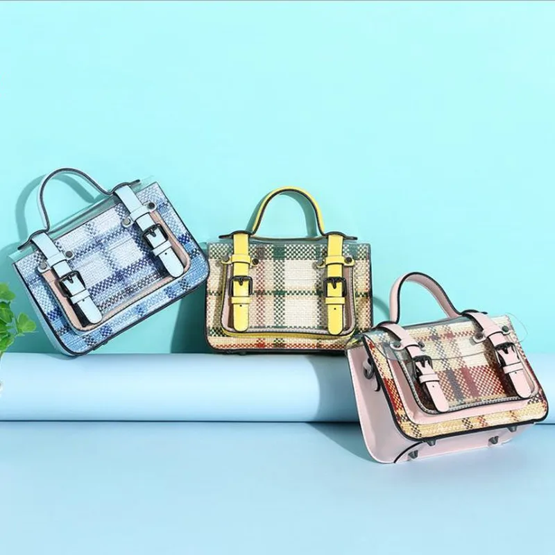 

2018 New Summer Korean Fashion PU Transparent Material Jelly Diagonal Package Art Fresh Casual Bag Shoulder Messenger Bag d1018