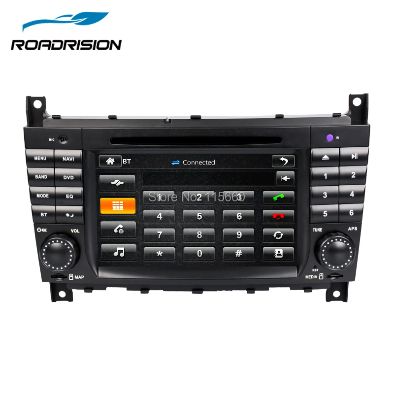 Автомобильный DVD плеер RoadRision 2Din для Mercedes Benz W203/W209/W169/w222/A Class/A160/C Class/C180/C200/CLK200/CLK350