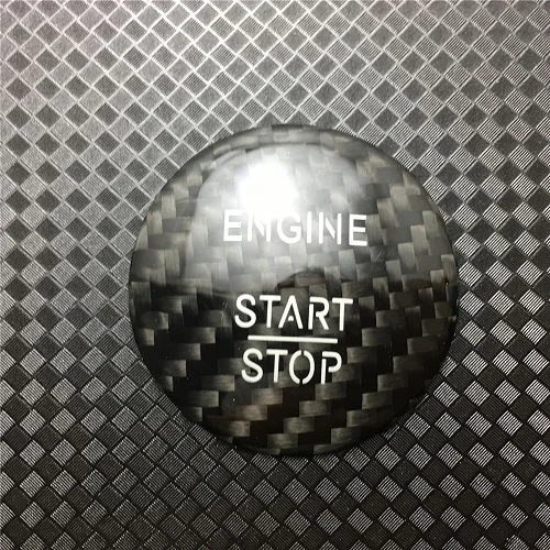 Для Mercedes-Benz CLS Class W218 CLS250 CLS350 400 500 550 CLS63 углеродного волокна Start Stop Engine кнопка ключ отделочный стикер - Название цвета: Black