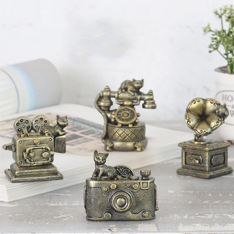 

Restore Ancient Ways MiniResin Figurines & Miniatures camera typewriter radio Ornament Craft Bar Home Decor Arts and Crafts