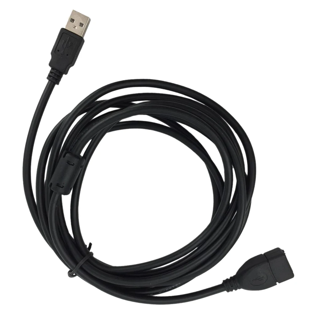 

USB Extension Data Cable 2.0 A Male to A Female Long Cord for Computer, 3 meter Black
