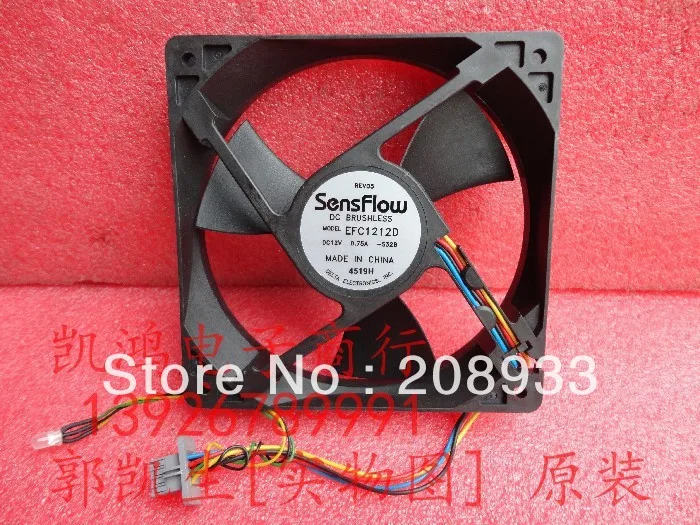 

For Delta Delta EFC1212D 12CM 12V 0.75A violence chassis fan ++cooling fan