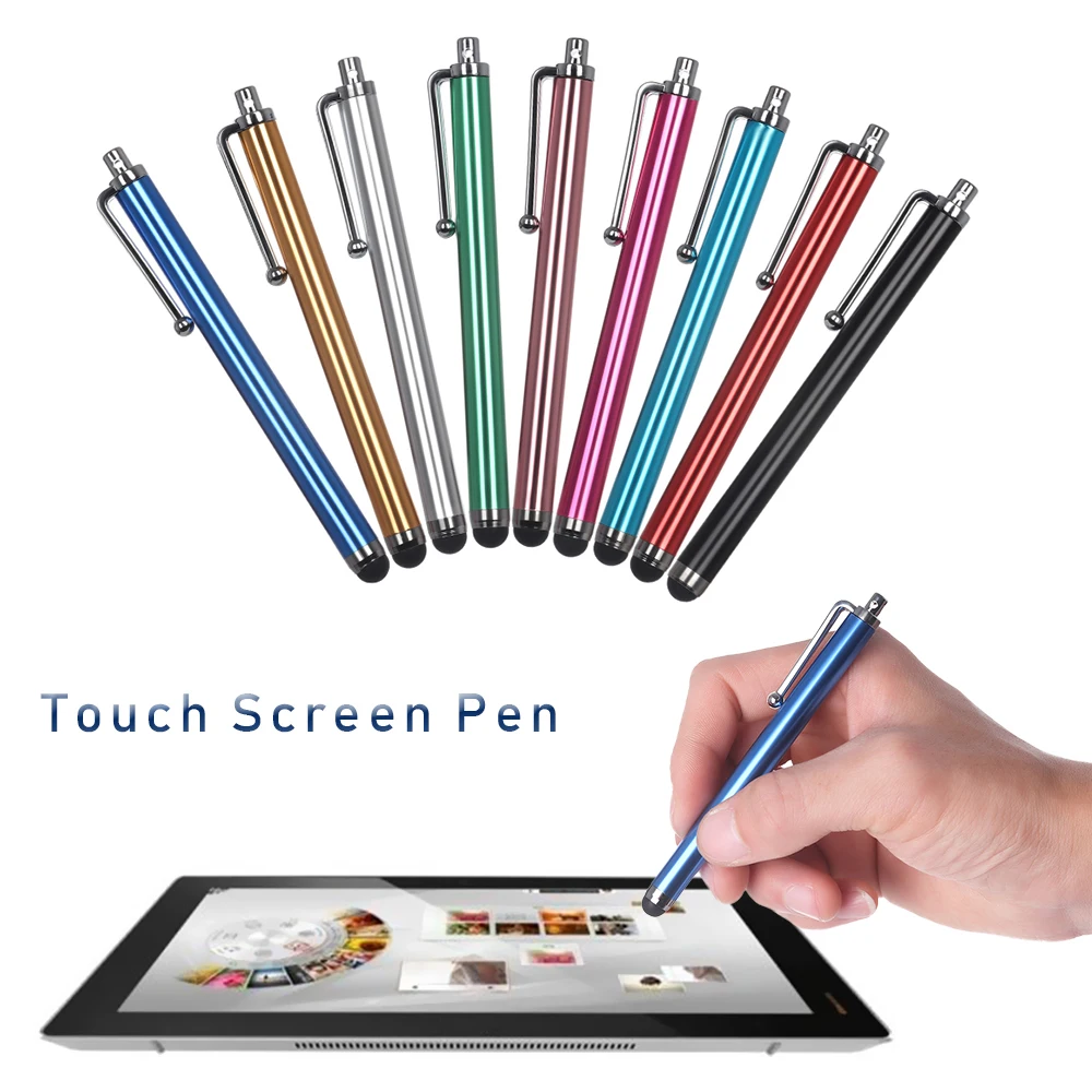 

1PC 11cm Metal Touch Pen Touch Screen Stylus Colorful for iPad Kindle Galaxy Tablet Smart Phone Samsung Capacitor Stylus Pens