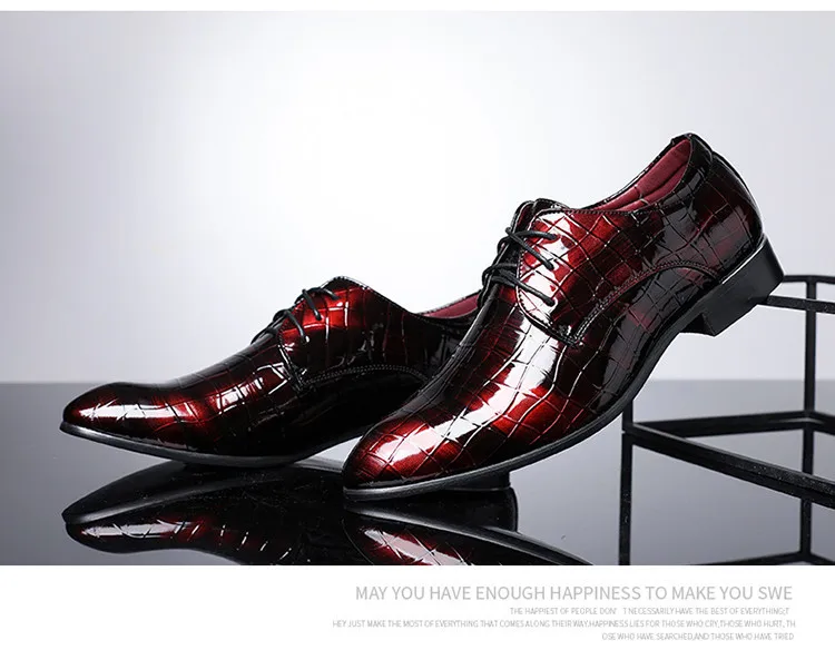 Merkmak/Коллекция года; мужские туфли-оксфорды из искусственной кожи; мужские свадебные туфли; бизнес формальный стиль; обувь для вечеринок; chaussure homme; большие размеры 38-48