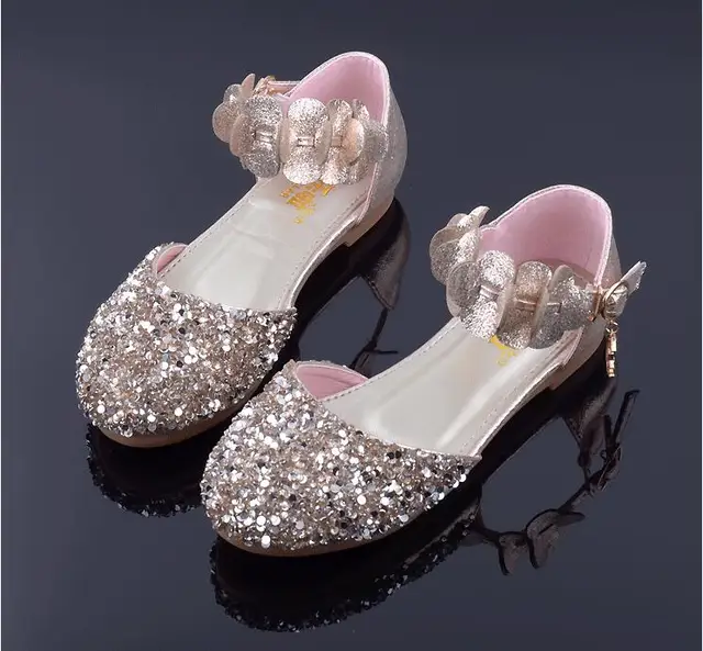 Autumn New Children Leather Shoes Casual Girls Princess Flat Heel Party ...