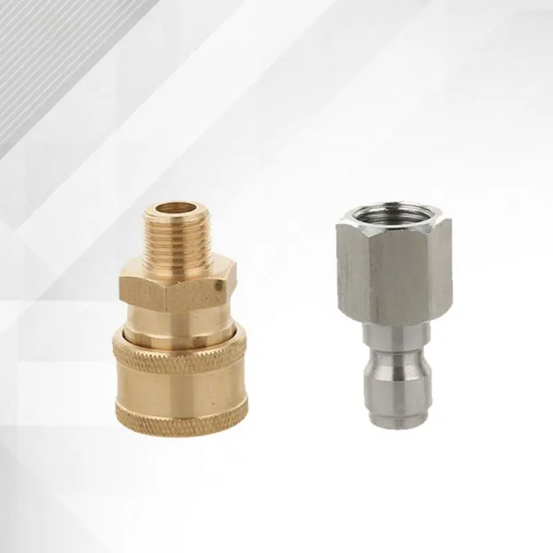 

1/4 to M14 Quick Connector Super High-Pressure Car Washer Cleaner Adapter Washing Machine Fitting Pipe Connections