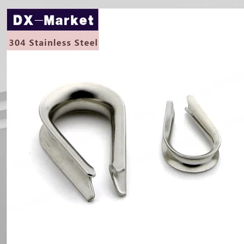 

10mm wire rope thimbles, 10pcs/lot , 304 stainless Steel wire rope protection ring , wire rope thimbles
