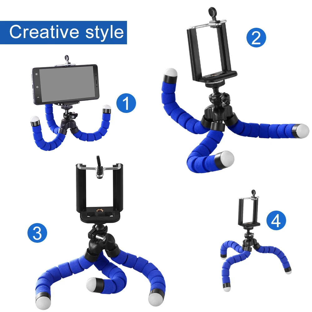 Universal Mobile phone Tripod Stand Holder Mount Monopod for Smartphone iPhone 5 5s Samsung s3 s5 xiaomi mi4 redmi All cell  (3)