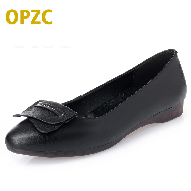 De Grande Côté Mode Le 2019 35 Femmes Black Taille Confort Chaussures 42 Printemps Bouche Avec Cuir Pente Pois Véritable Boucle Peu En Profonde beige brown w7KqXvT7