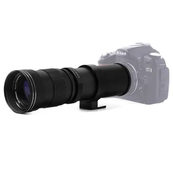 420-800mm F/8.3-16 수동 슈퍼 망원 줌 렌즈 T2 어댑터, 니콘 D3200 D3300 D5200 D5500 D7000 D7200 D800 D90 DSLR
