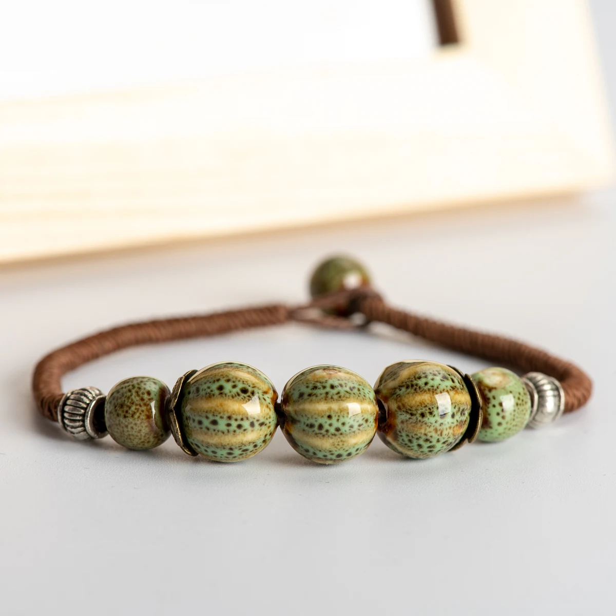 

DIY Boho Ceramic Bracelets Handmade Bangle Boho Ceramic jewelry for women drop shipping #HY268