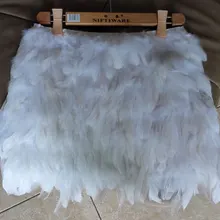 Петух перо юбка Мини Длина, полностью двухслойная ткань на подкладке, 8 размеров,# SKT15011