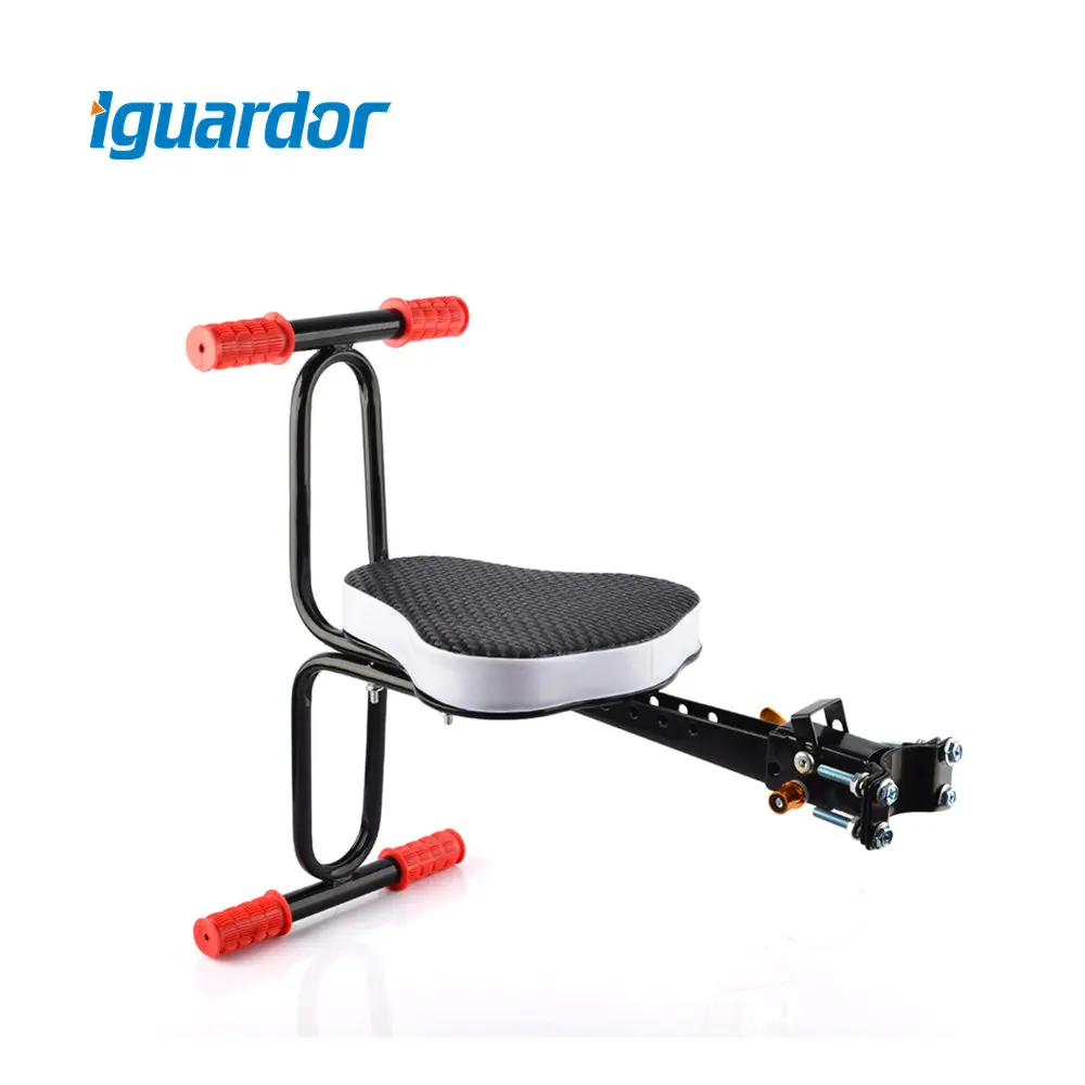 

Iguardor Quick Release Saddle For Child Quick Dismounting Bicycle Seat Bicycle Preposed Safety Seat with Armrest and Pedal