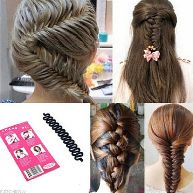 

New Fashion Design Female Hair Styling Clip Stick Bun Maker Braid Tool Hair Beauty Make Up Accessories For Women Lady