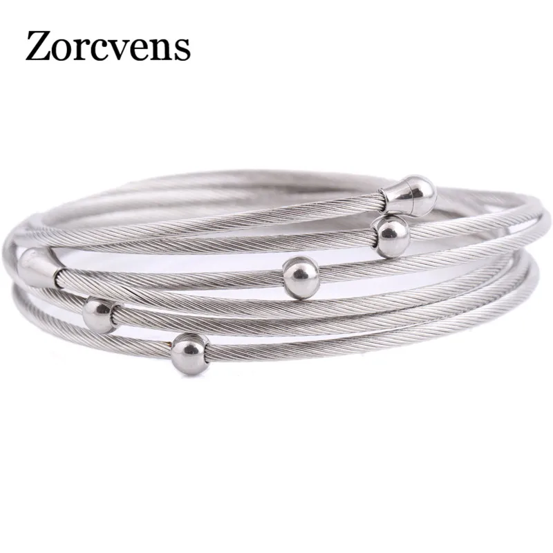Zorcven плетеный браслет из проволочной сетки браслеты с подвесками модные
